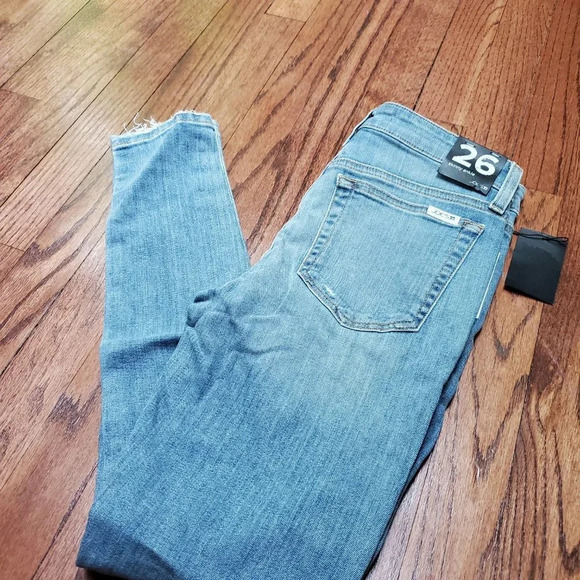 NWT Joe's Jeans Skinny Ankle Atlantic Distressed Wash 26 - Picture 2 of 6